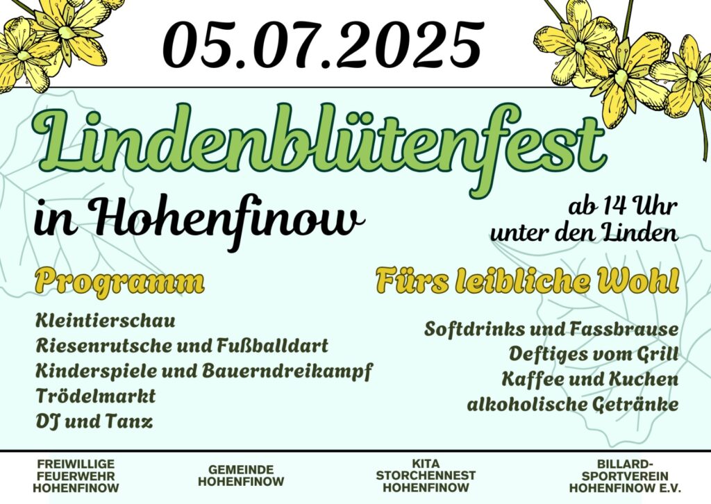 Lindenblütenfest am 5.7.2025